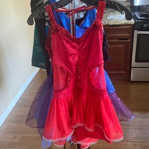 Red dance costume